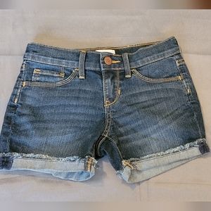 Kids Size 7 denim shorts